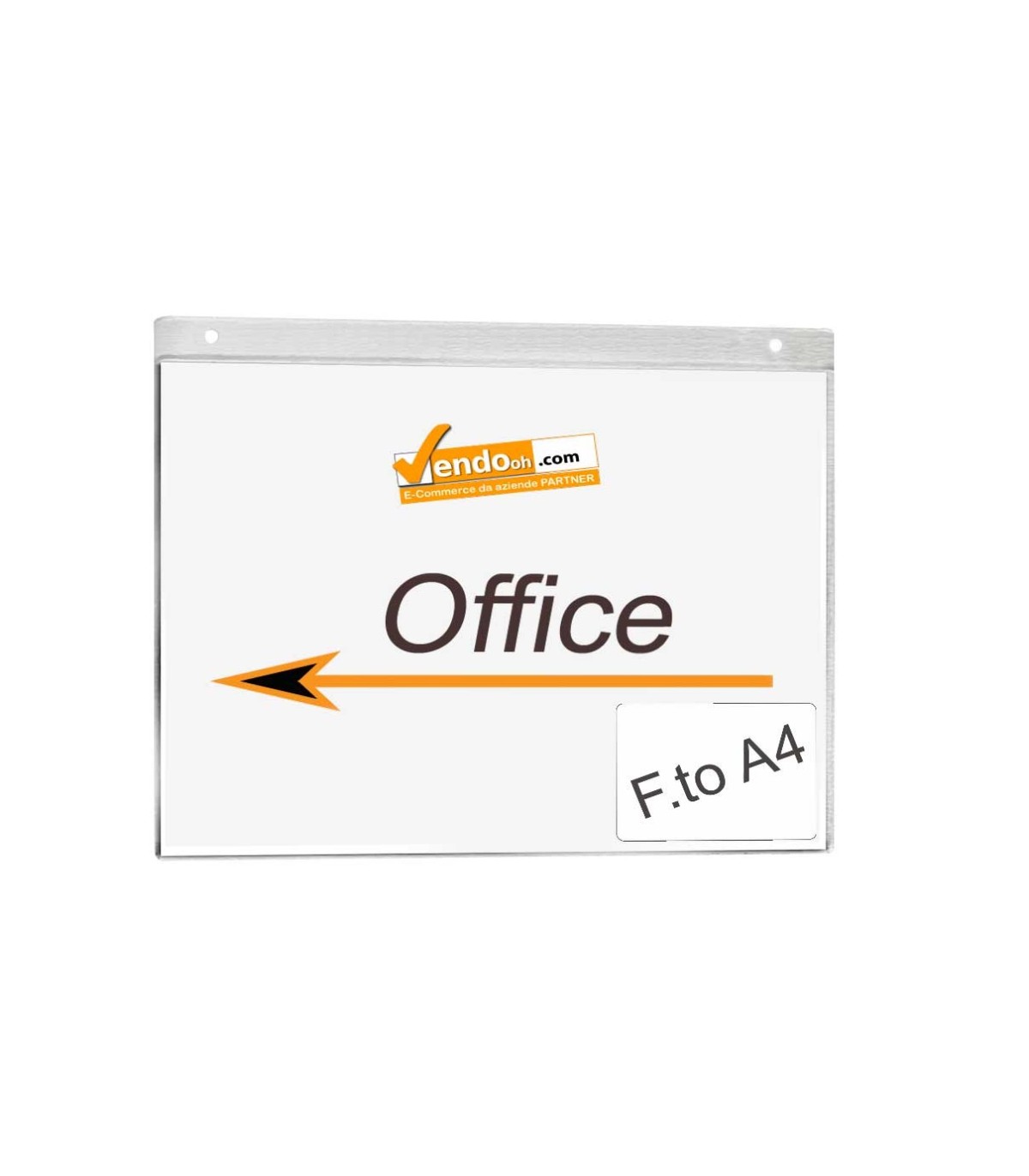 PORTA AVVISI TARGA CON FORI DA PARETE MURO UFFICIO NEGOZIO AZIENDA VARIE MISURE