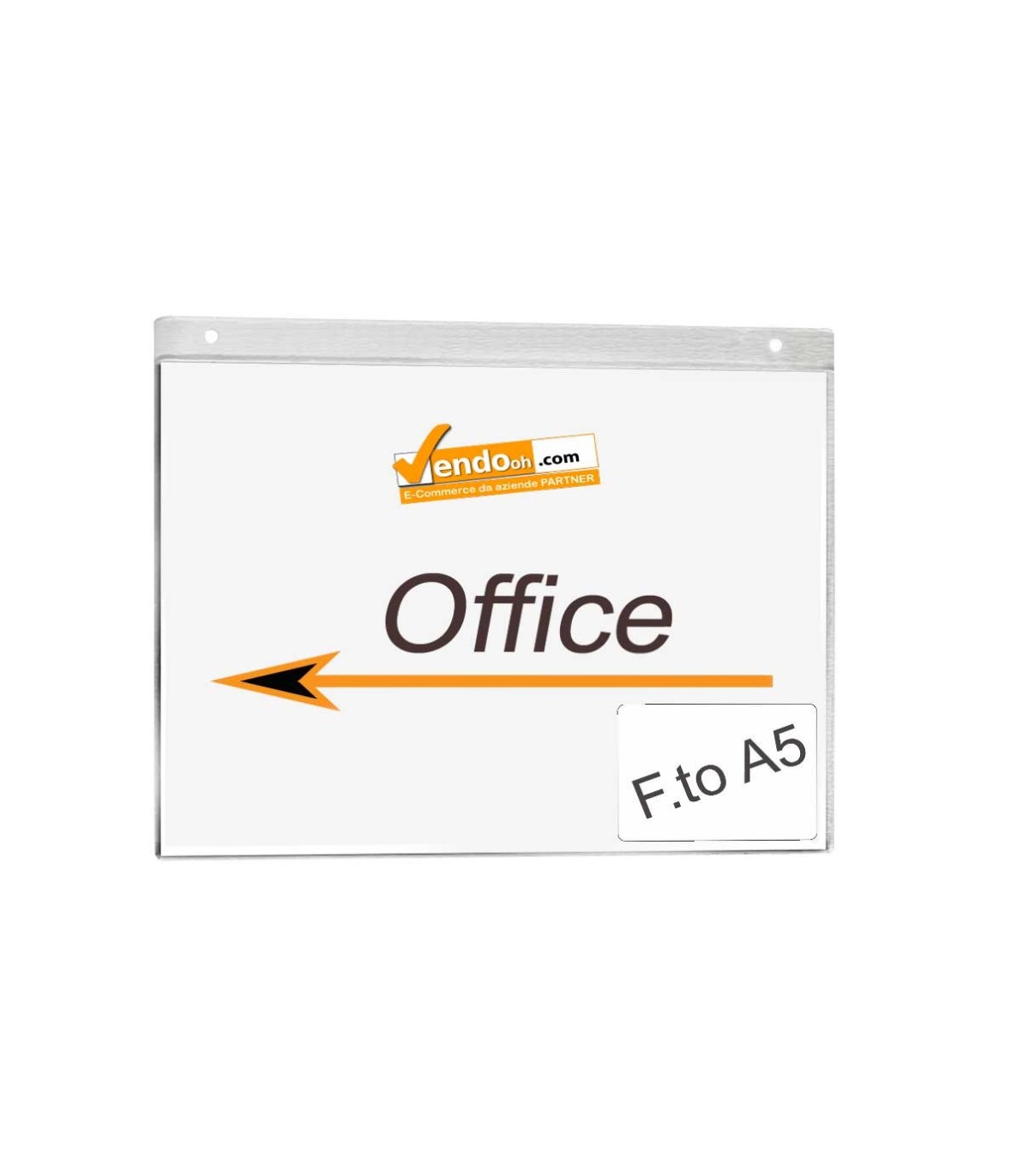 PORTA AVVISI TARGA CON FORI DA PARETE MURO UFFICIO NEGOZIO AZIENDA VARIE MISURE