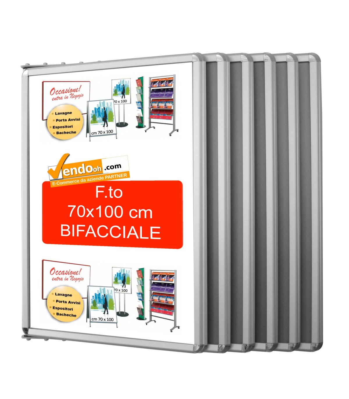 ESPOSITORE PUBBLICITARIO A LIBRO PAGINE DA PARETE ALBO PRETORIO 70X100 ALBO31