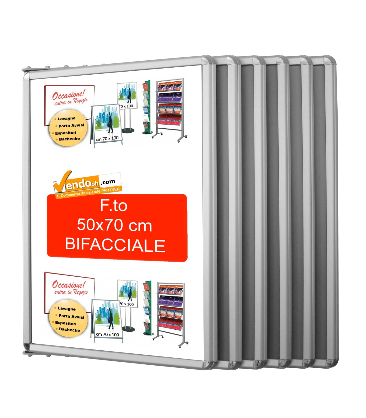 ESPOSITORE PUBBLICITARIO A LIBRO PAGINE DA PARETE ALBO PRETORIO 70X100 ALBO21