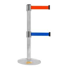 COLONNA COLONNINA DOPPIO NASTRO SEGNA PERCORSO CORSIA ROSSO-BLU