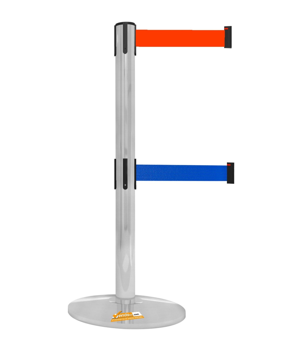 COLONNA COLONNINA DOPPIO NASTRO SEGNA PERCORSO CORSIA ROSSO-BLU