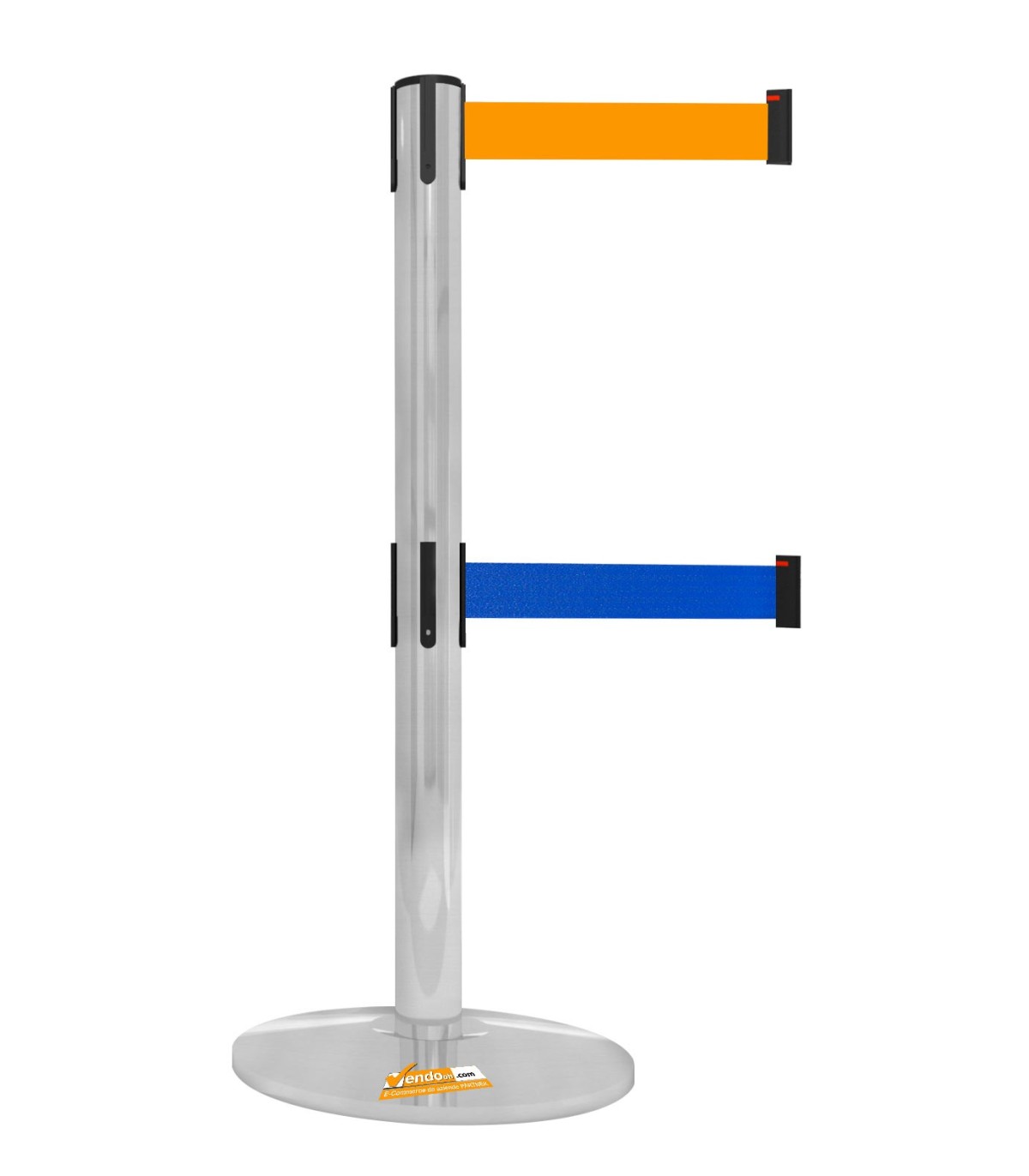 COLONNA COLONNINA DOPPIO NASTRO SEGNA PERCORSO CORSIA ARANCIO-BLU