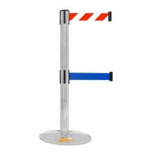 COLONNA COLONNINA DOPPIO NASTRO SEGNA PERCORSO CORSIA BIANCO/ROSSO-BLU