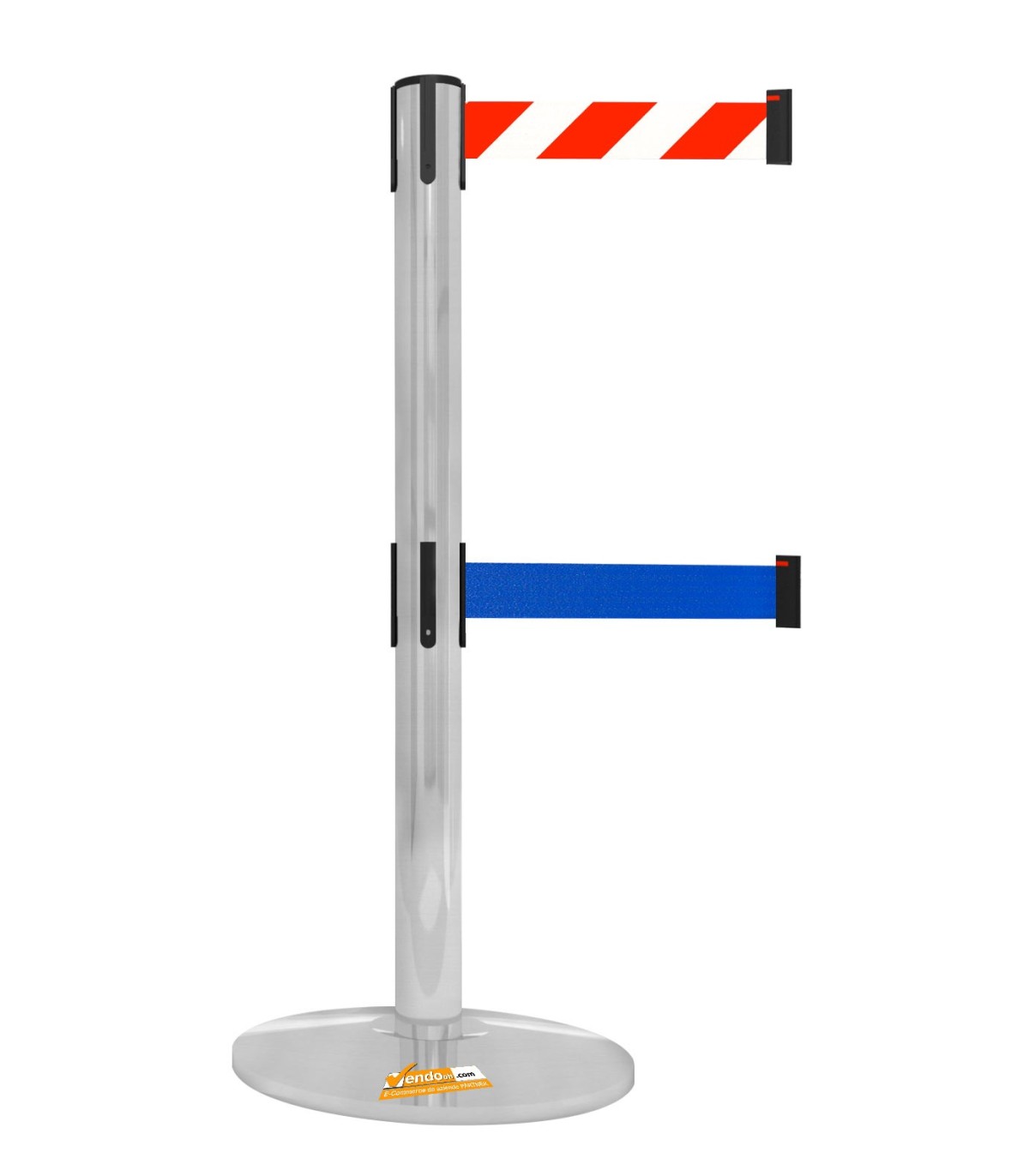 COLONNA COLONNINA DOPPIO NASTRO SEGNA PERCORSO CORSIA DELIMITA AREA ELIMINA CODE