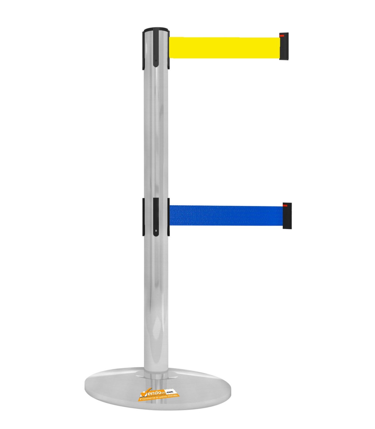COLONNA COLONNINA DOPPIO NASTRO SEGNA PERCORSO CORSIA GIALLO-BLU