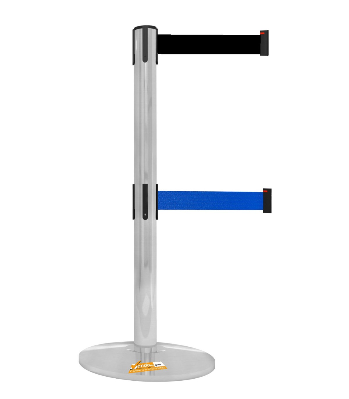 COLONNA COLONNINA DOPPIO NASTRO SEGNA PERCORSO CORSIA NERO-BLU