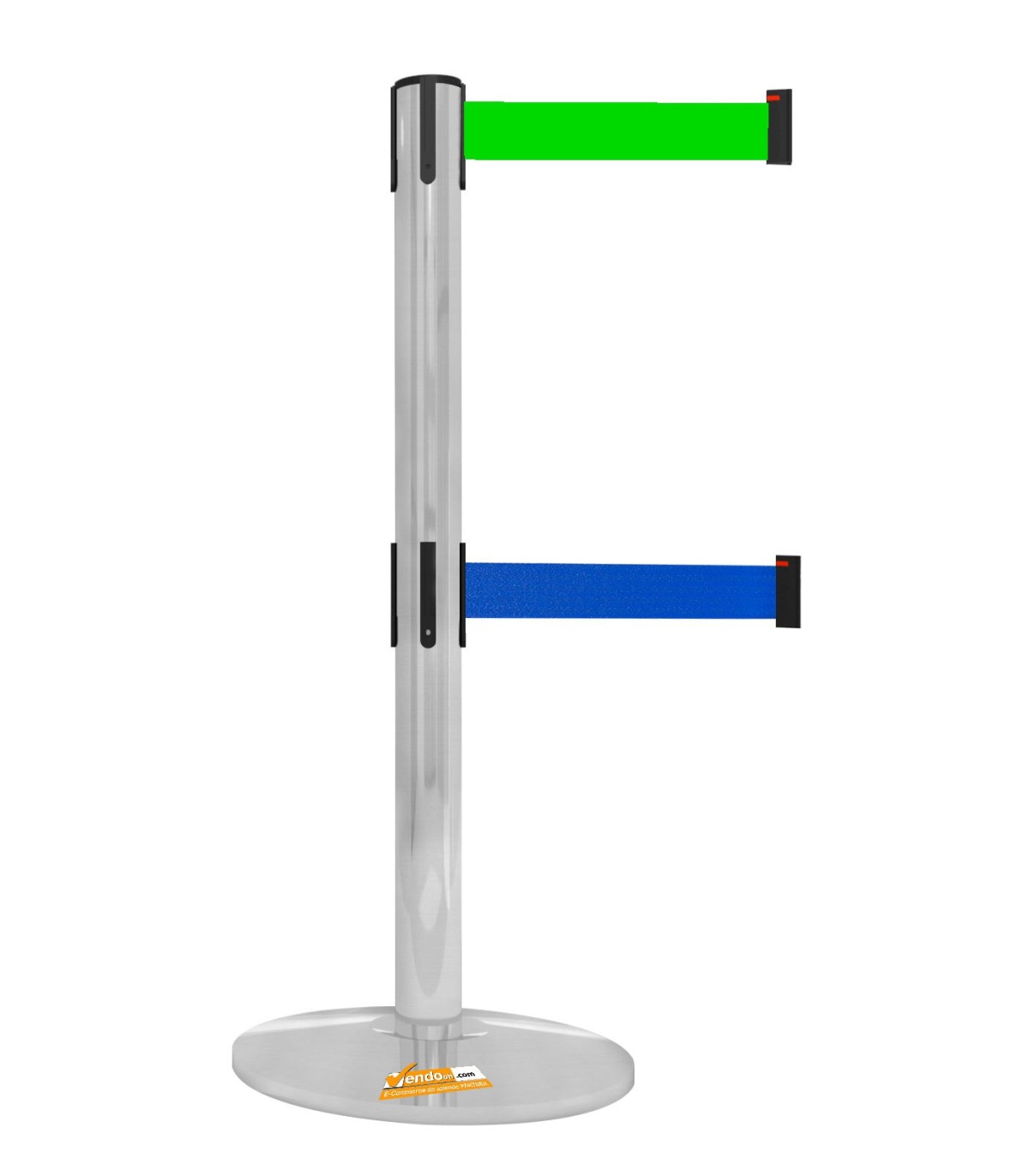 COLONNA COLONNINA DOPPIO NASTRO SEGNA PERCORSO CORSIA VERDE-BLU