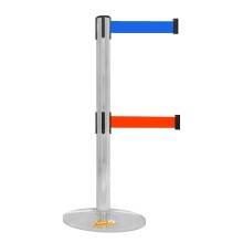 COLONNA COLONNINA DOPPIO NASTRO SEGNA PERCORSO CORSIA DELIMITA AREA ELIMINA CODE