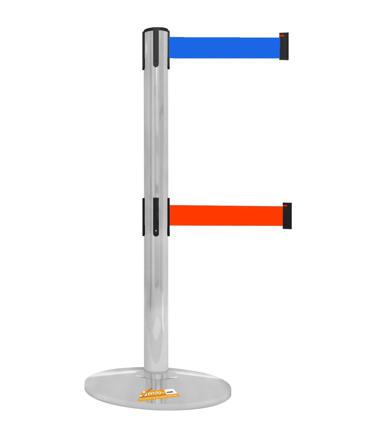 COLONNA COLONNINA DOPPIO NASTRO SEGNA PERCORSO CORSIA BLU-ROSSO