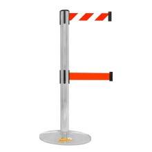 COLONNA COLONNINA DOPPIO NASTRO SEGNA PERCORSO CORSIA DELIMITA AREA ELIMINA CODE