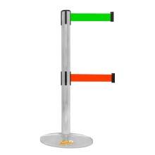 COLONNA COLONNINA DOPPIO NASTRO SEGNA PERCORSO CORSIA DELIMITA AREA ELIMINA CODE