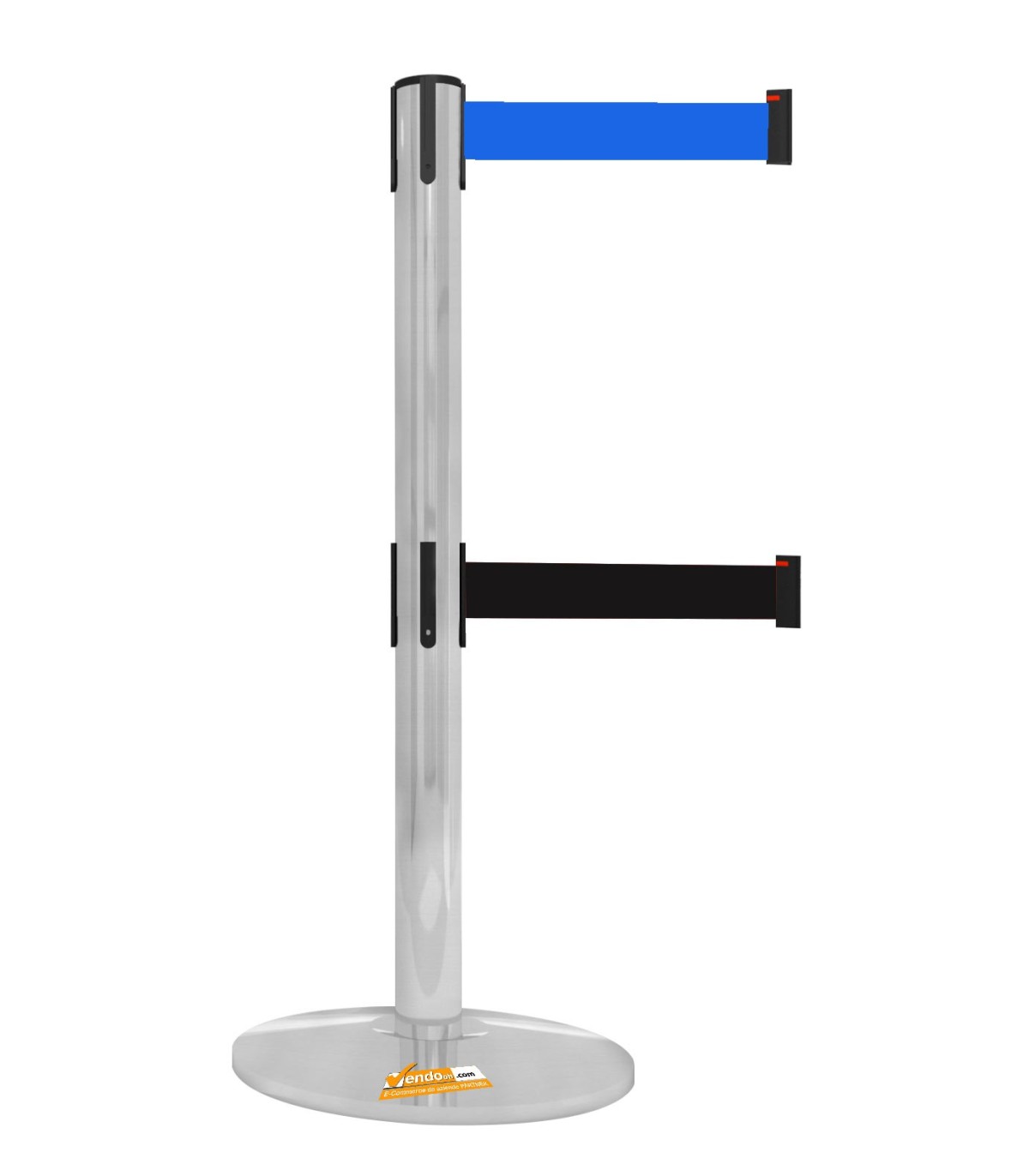 COLONNA COLONNINA DOPPIO NASTRO SEGNA PERCORSO CORSIA BLU-NERO