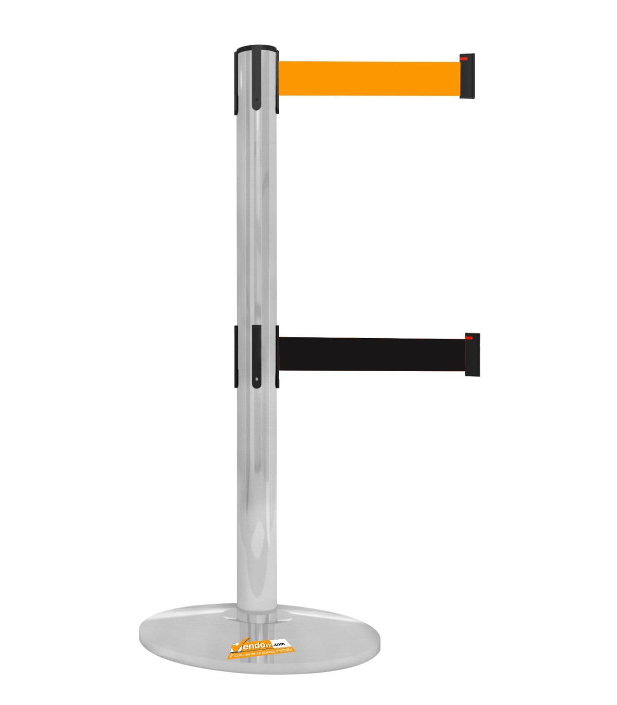 COLONNA COLONNINA DOPPIO NASTRO SEGNA PERCORSO CORSIA ARANCIO-NERO