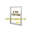 BACHECA RETROILLUMINATA 70X100 O 100X140 PER ESTERNI LUCE A LED VETRO TEMPRATO