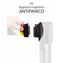 AGGANCIO MAGNETICO ANTIPANICO PER COLONNINA A NASTRO SEGNA PERCORSO TENDIFLEX