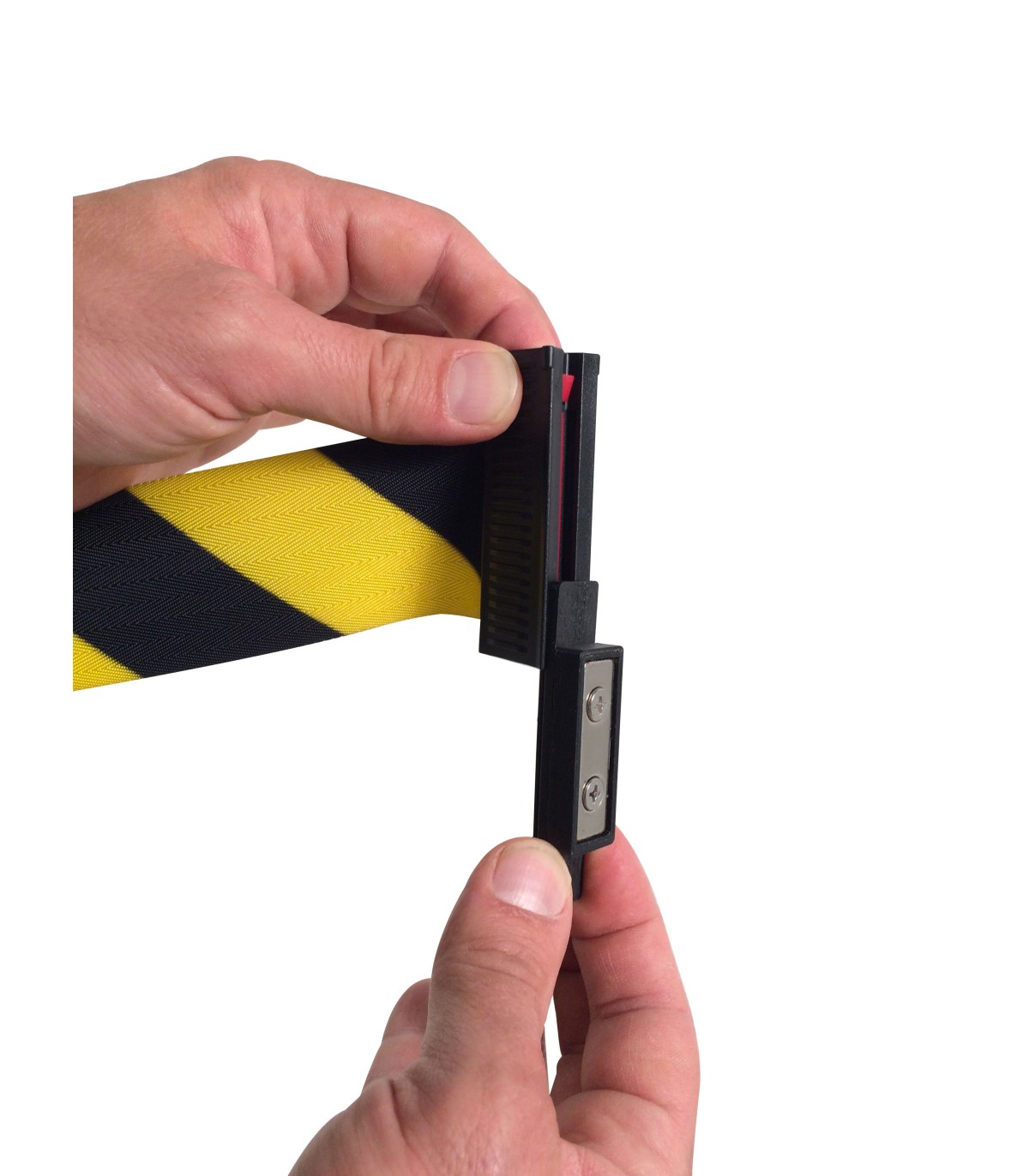 AGGANCIO MAGNETICO ANTIPANICO PER COLONNINA A NASTRO SEGNA PERCORSO TENDIFLEX