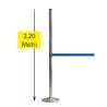 COLONNA COLONNINA SEGNA PERCORSO DELIMITA AREA A NASTRO BLU ALTEZZA OLTRE 200 CM