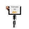 PORTA COMUNICAZIONI CARTELLO FORMATO A4 PER COLONNINA DELIMITA AREA SEGNA SPAZIO
