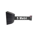 ATTACCO A MURO PARETE CON NASTRO NERO DI 5 METRI COLONNINA SEGNA PERCORSO DELIMITA AREA