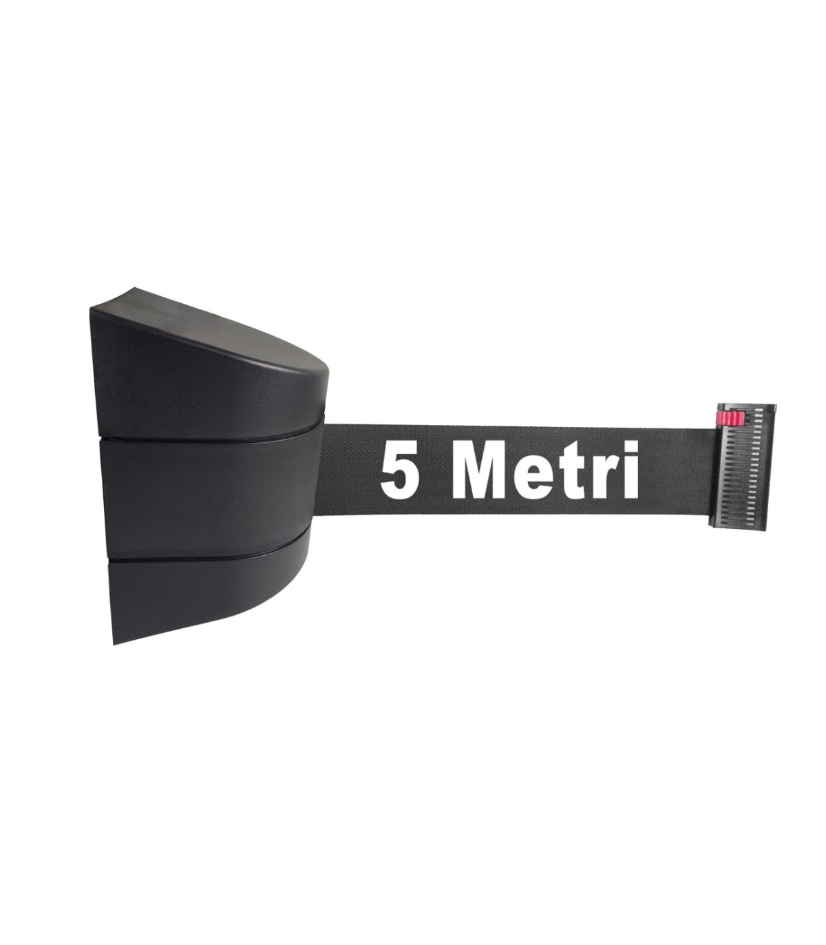 ATTACCO A MURO PARETE CON NASTRO NERO DI 5 METRI COLONNINA SEGNA PERCORSO DELIMITA AREA