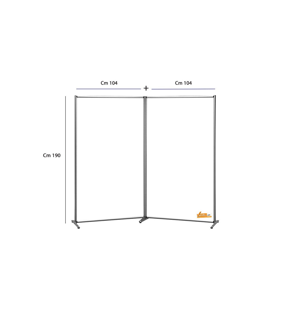 DOPPIA PARETE DIVISORIA IN FOREX BIANCO PER STUDIO UFFICIO NEGOZIO WHL801