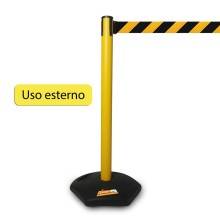 COLONNA COLONNINA NERA A NASTRO TEATRO AEROPORTO SEGNA PERCORSO DELIMITA AREA