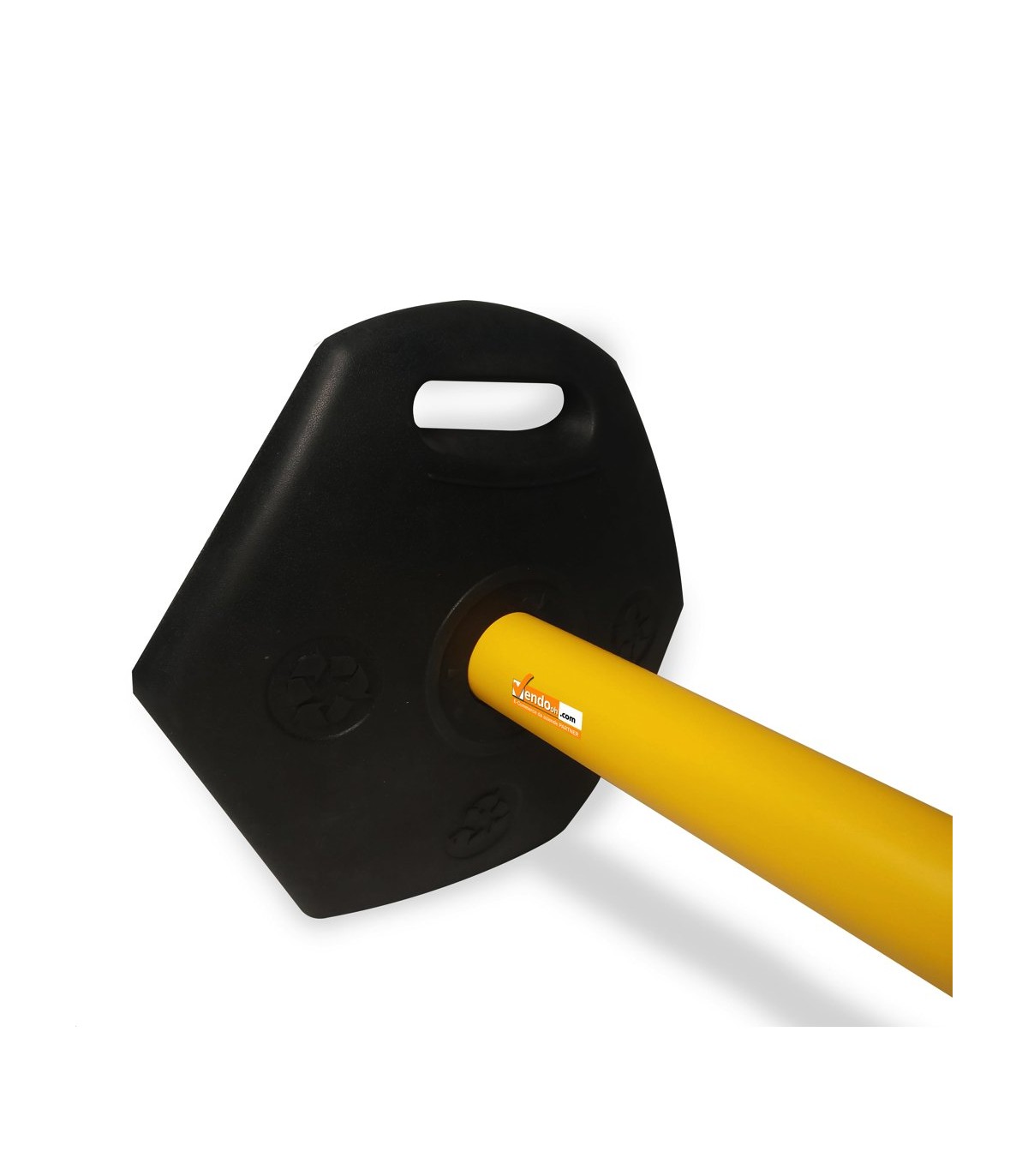 COLONNINA ROSSA A NASTRO MULTICOLORE SEGNA PERCORSO BASE PIATTA ANTI INCIAMPO