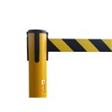 COLONNINA PER CANTIERI DA ESTERNO GIALLA NASTRO GIALLO-NERO E MANIGLIA TENDIFLEX