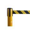 COLONNINA PER CANTIERI DA ESTERNO GIALLA NASTRO GIALLO-NERO E MANIGLIA TENDIFLEX
