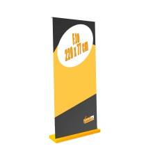 ESPOSITORE ROLL-UP ROLLUP 200X80 GIALLO PERSONALIZZABILE PORTATILE IN VALIGIETTA