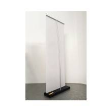 VISTA POSTERIORE ESPOSITORE ROLL-UP ROLLUP 200X80 BLU PERSONALIZZABILE PORTATILE IN VALIGIETTA