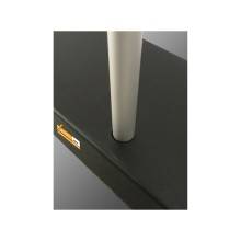 DETTAGLIO STELO BASE ESPOSITORE ROLL-UP ROLLUP 200X120 NERO PERSONALIZZABILE PORTATILE IN VALIGIETTA