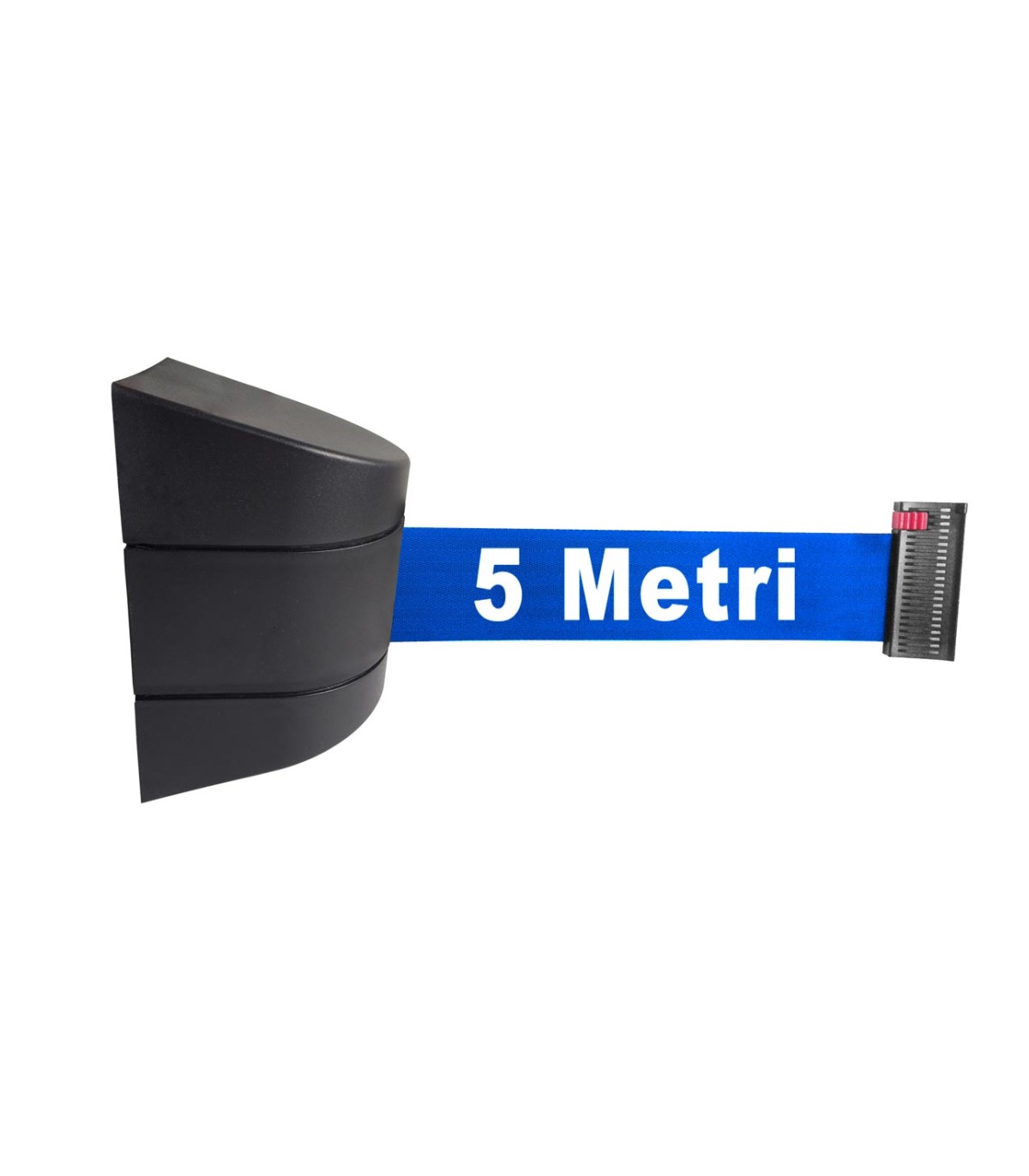 ATTACCO A MURO PARETE CON NASTRO BLU DI 5 METRI COLONNINA SEGNA PERCORSO DELIMITA AREA