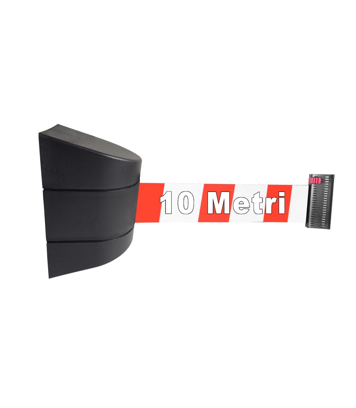 ATTACCO A MURO PARETE CON NASTRO BIANCO E ROSSO DI 10 METRI COLONNINA SEGNA PERCORSO DELIMITA AREA