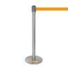 COLONNINA ACCIAIO A NASTRO ARANCIONE TENDINASTRO TENDIFLEX TENDILINEA BASE ANTI INCIAMPO