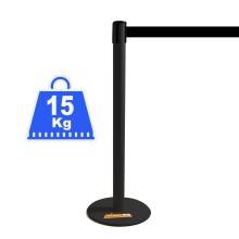 COLONNINA ACCIAIO A NASTRO MULTICOLORE SEGNA PERCORSO BASE ANTI INCIAMPO PIATTA