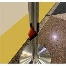 COLONNA COLONNINA DOPPIO NASTRO SEGNA PERCORSO CORSIA DELIMITA AREA ELIMINA CODE