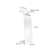 ESPOSITORE PUBBLICITARIO DA PAVIMENTO LEGGIO 1 TASCA FORMATO A4 VERTICALE LGG07