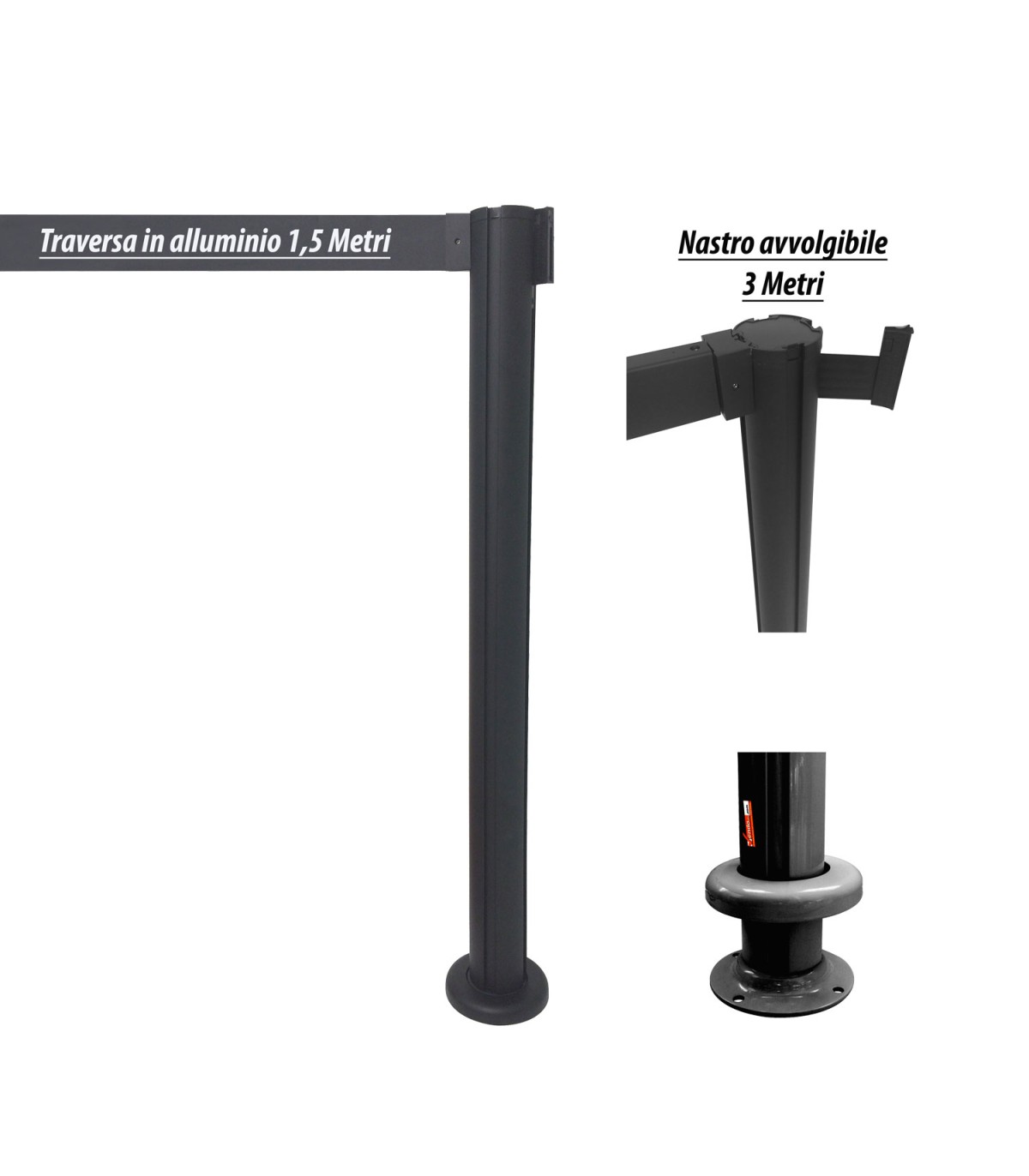 COLONNA COLONNINA A NASTRO TEATRO RECEPTION HOTEL SEGNA PERCORSO DELIMITA AREA