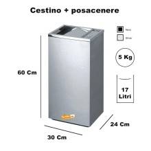 CESTINO IN METALLO CILINDRICO ROTONDO GETTACARTE GETTA CARTA DA INTERNO ESTERNO