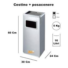 CESTINO IN METALLO CILINDRICO ROTONDO GETTACARTE GETTA CARTA DA INTERNO ESTERNO