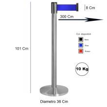 COLONNINA A NASTRO 8 CM DELIMITA AREA PRIVACY SEPARA CODE TENDIFLEX AEROPORTO