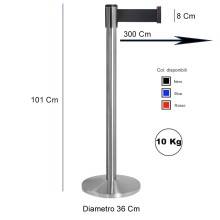 COLONNINA A NASTRO 8 CM DELIMITA AREA PRIVACY SEPARA CODE TENDIFLEX AEROPORTO