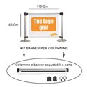 KIT AGGANCI PER BANNER PER COLONNINE DELIMITA AREA PRIVACY SEPARA CODE TENDIFLEX