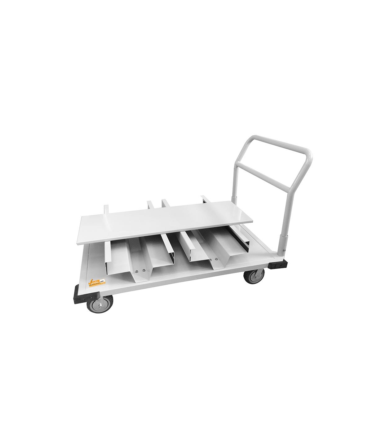 CARRELLO VUOTO PORTA COLONNINE SEPARA CODE DELIMITA AREA PRIVACY CON RUOTE FRENATI