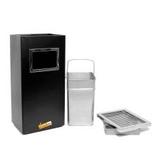 POSACENERE DA ESTERNO INTERNO CON CESTINO RETTANGOLARE GETTACARTE PORTA RIFUITI