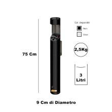 CESTINO IN METALLO CILINDRICO ROTONDO GETTACARTE GETTA CARTA DA INTERNO ESTERNO