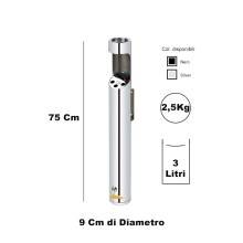 CESTINO IN METALLO CILINDRICO ROTONDO GETTACARTE GETTA CARTA DA INTERNO ESTERNO