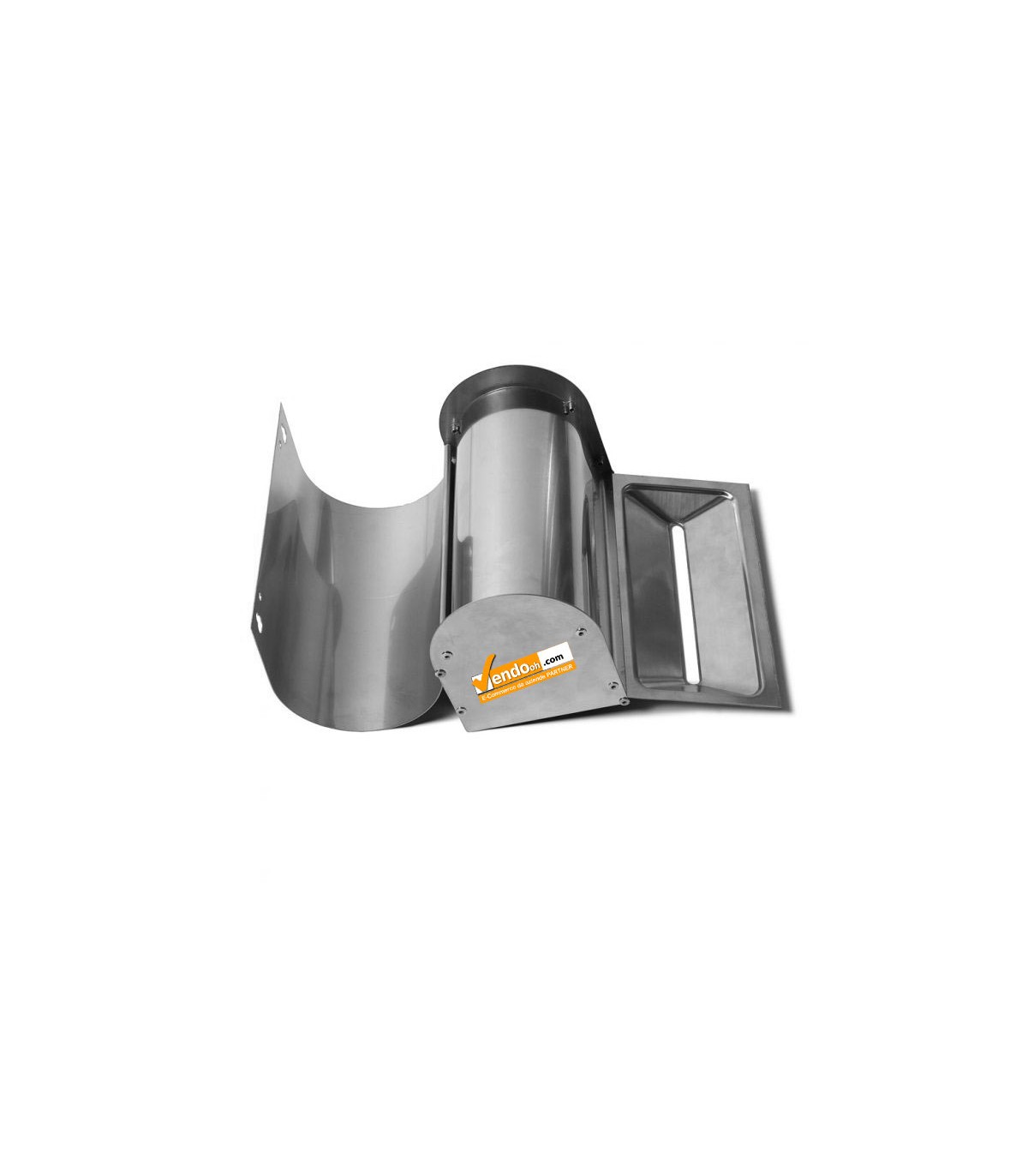 CESTINO IN METALLO CILINDRICO ROTONDO GETTACARTE GETTA CARTA DA INTERNO ESTERNO